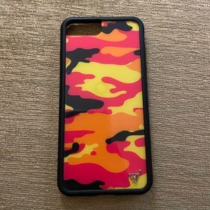 Neon Camo Wildflower IPhone 6+/7+/8+ case